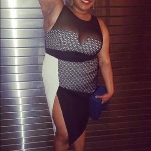 Black and white dress